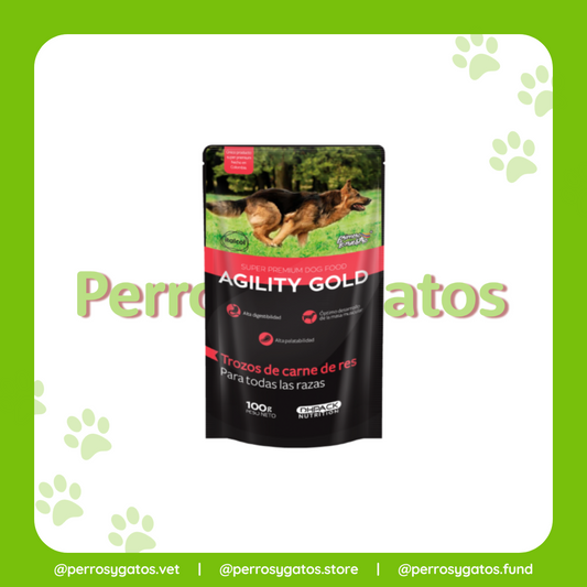 Alimento Húmedo Para Perro Adulto Sabor A Carne 100 Gr | Agility Gold