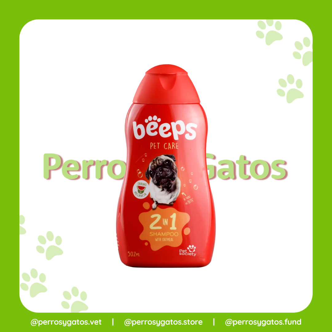 Beeps 2 en 1 Shampoo Para Perros 502 ml