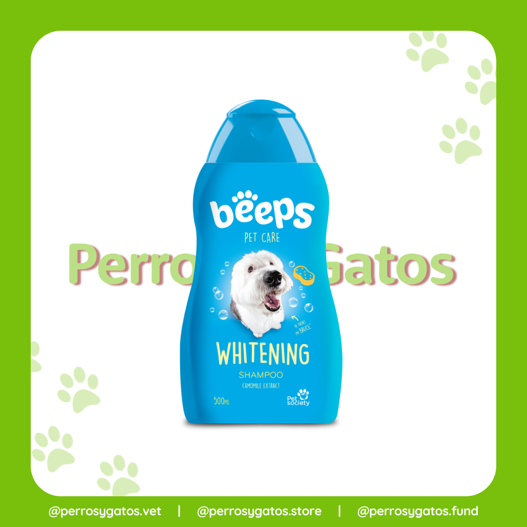 Beeps Whitening Shampoo Para Perros Y Gatos 502 ml