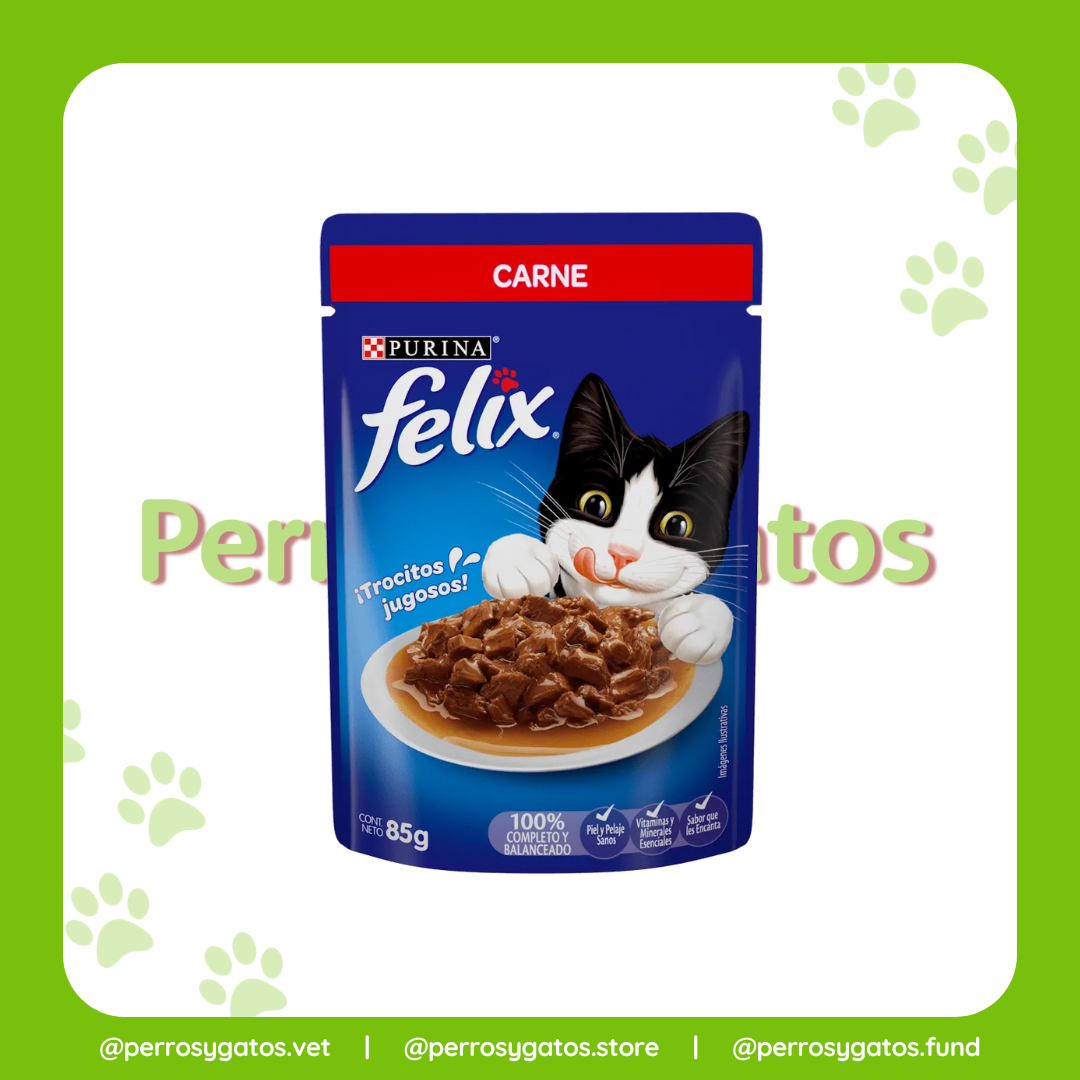 Alimento Húmedo Gato Adulto Carne 85 Gr | Felix