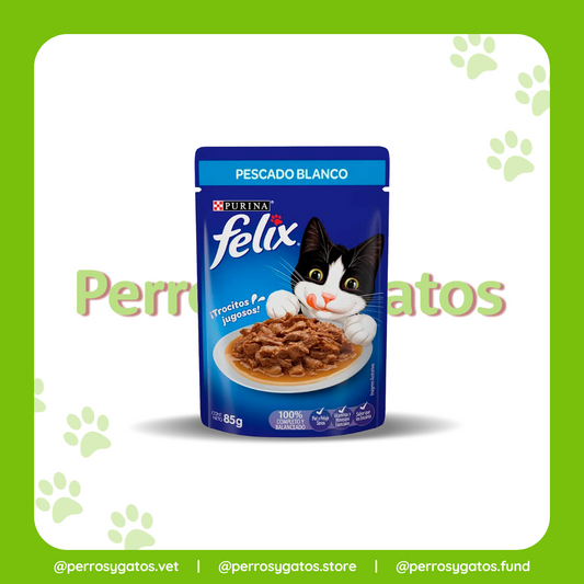 Alimento Húmedo Gato Adulto Pescado Blanco 85 Gr | Felix