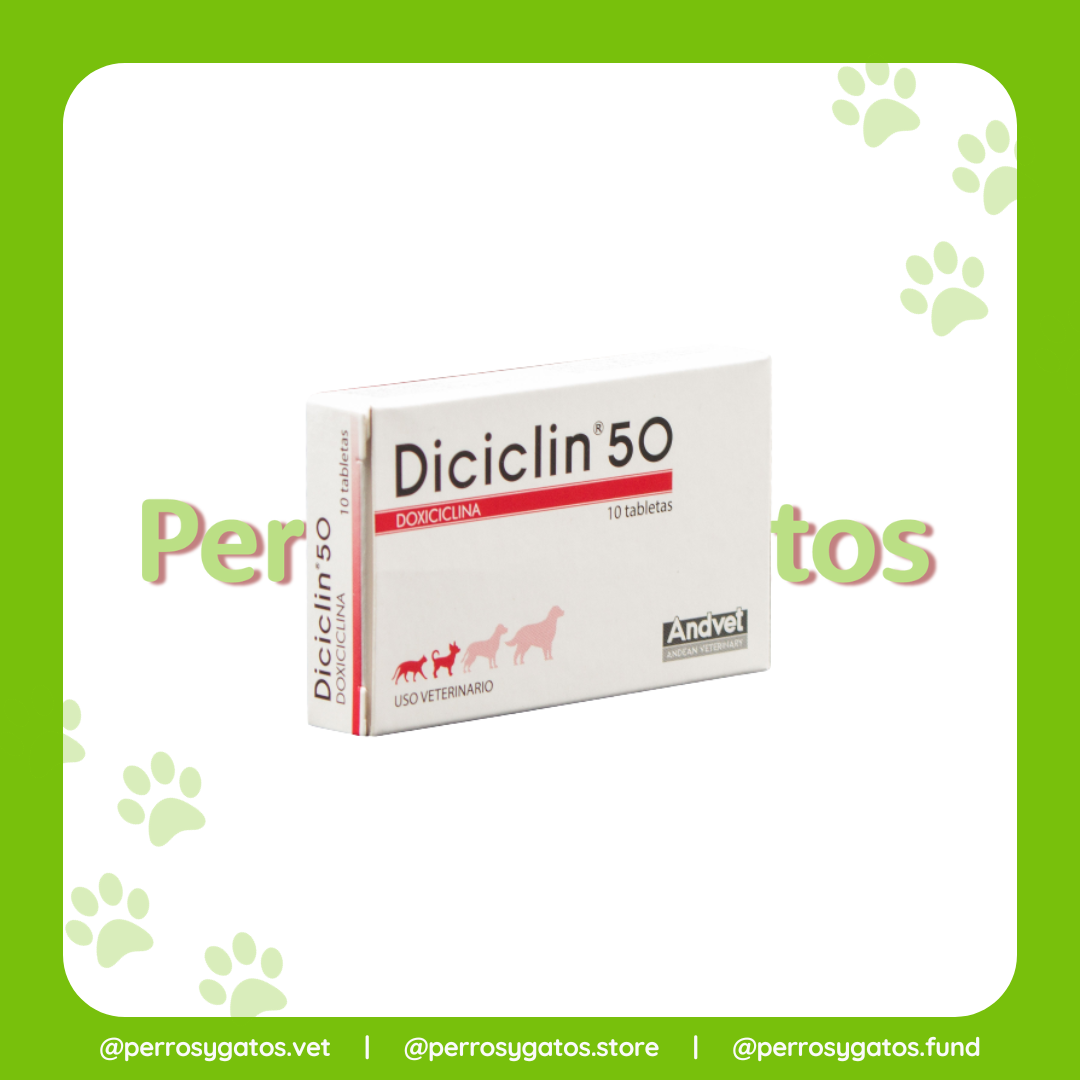 Diciclin (Doxiciclina) 50 mg Caja x 10 Tabletas