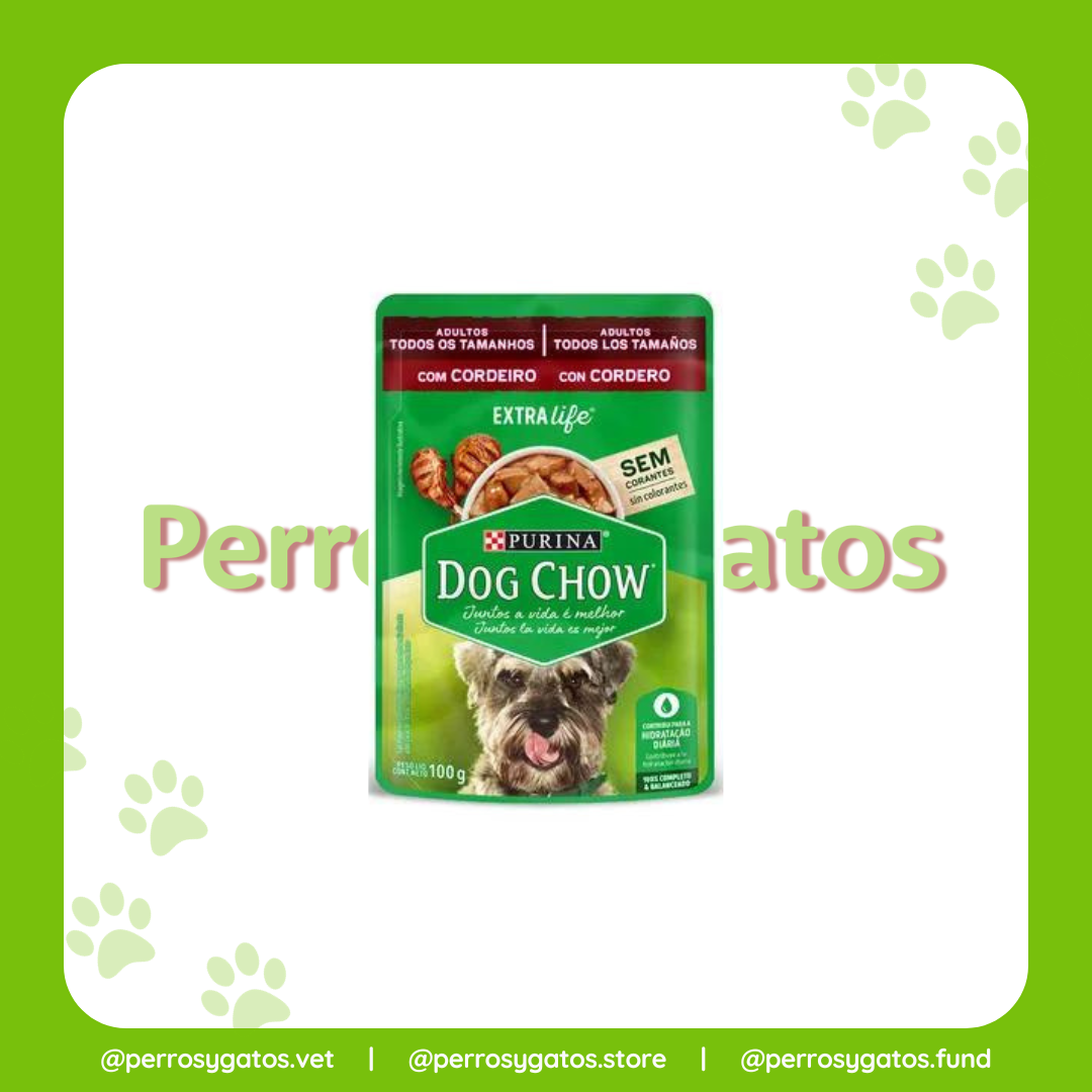 Alimento Húmedo Para Perro Adulto Sabor A Cordero 100 Gr | Dog Chow