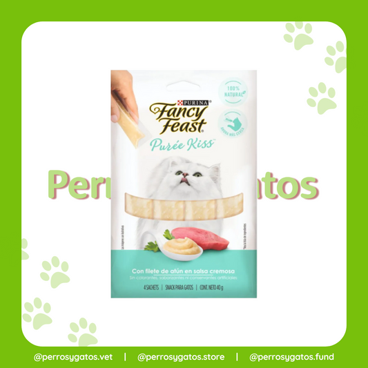 Snack Líquido Para Gatos Fancy Feast Con Filete De Atún En Salsa Cremosa 40 Gr