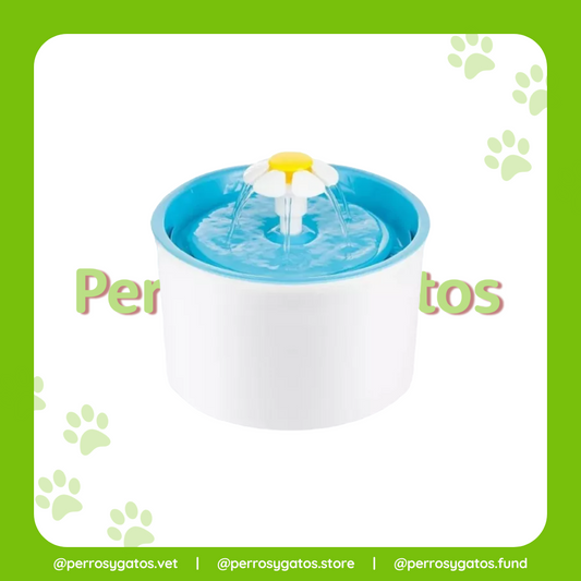 Fuente Para Mascotas Con Flor 1,6 L