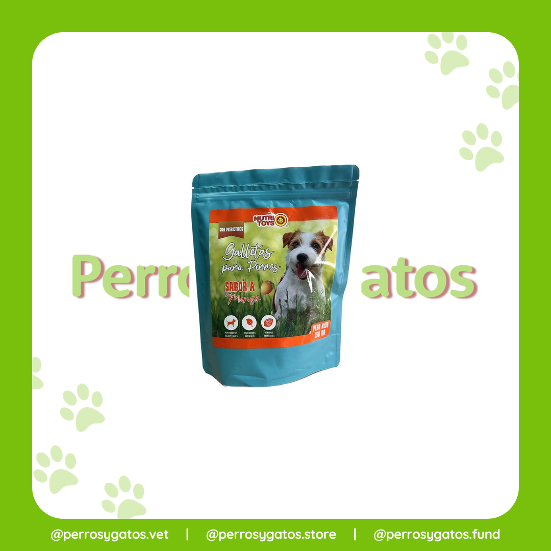 Galletas Para Perros Sabor a Mango 250 Gr | NutriToys