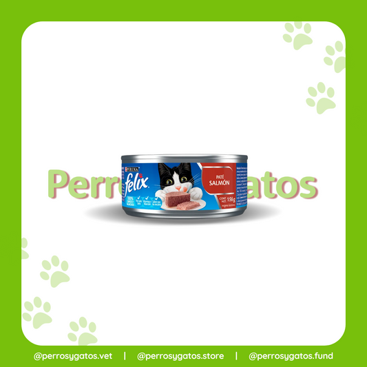 Alimento Húmedo Gato Adulto Paté Salmón 156 Gr | Felix