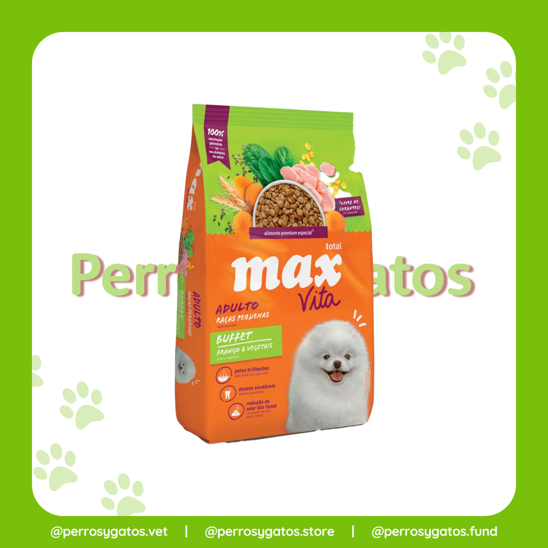 Max Vita Perro Adulto Razas Pequeñas - Pollo Y Vegetales