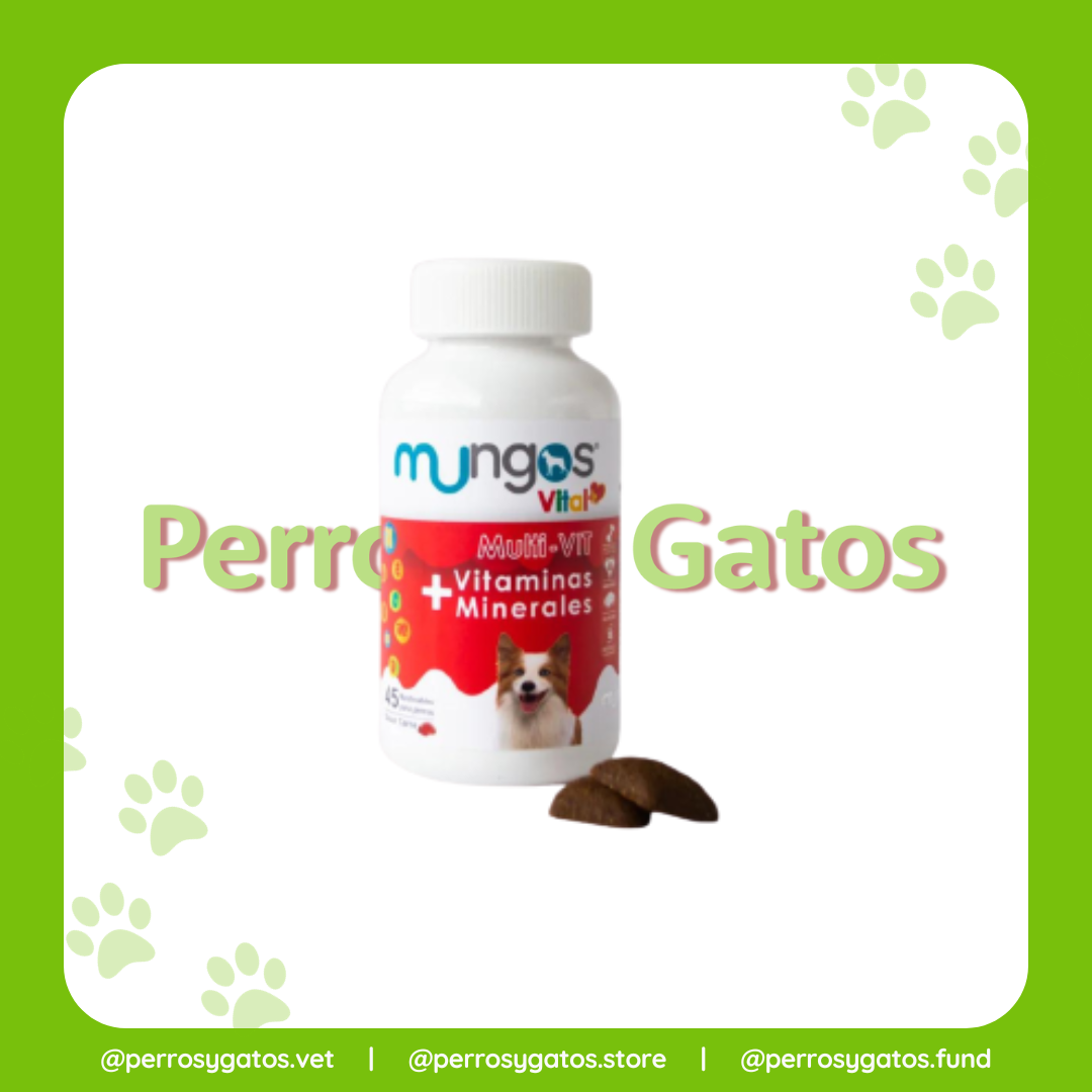 Vitaminas Y Minerales Para Perros x 45 Masticables | Mungos Vital