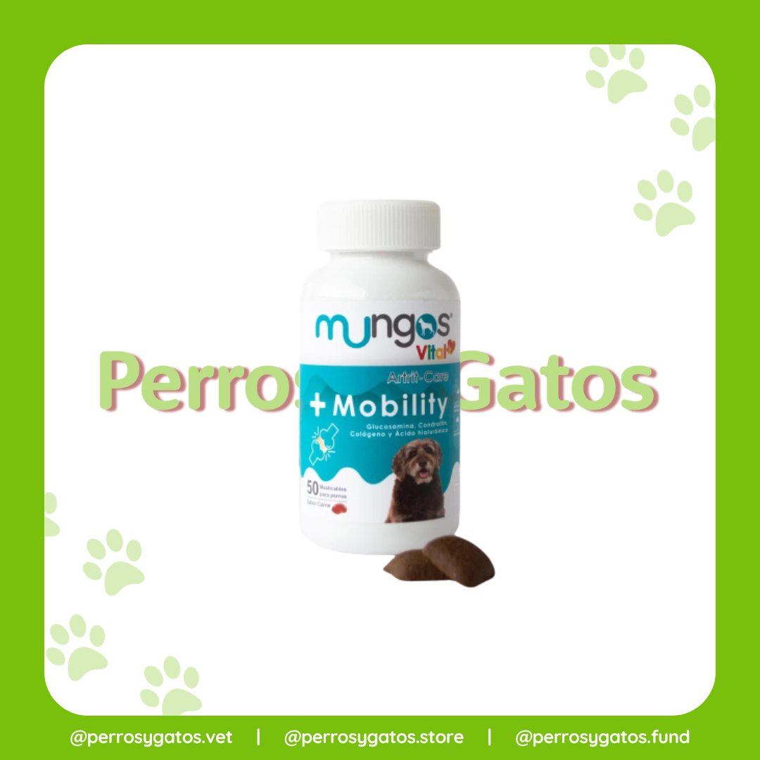 Mungos Vital Mobility Artrit - Care Para Perros Frasco x 50 Masticables