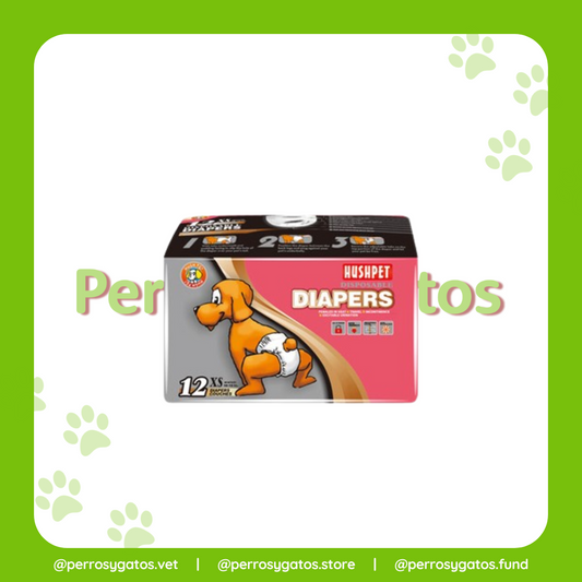 Pañales Desechables Para Perros Talla XS x 12 und