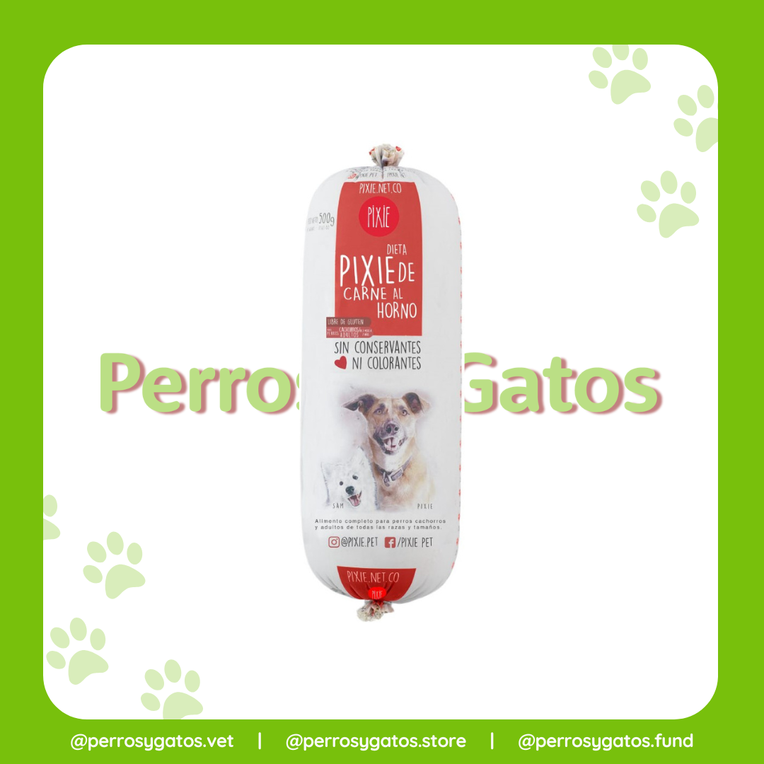 Alimento Barf Carne Tradicional Perro 500 Grs | Pixie