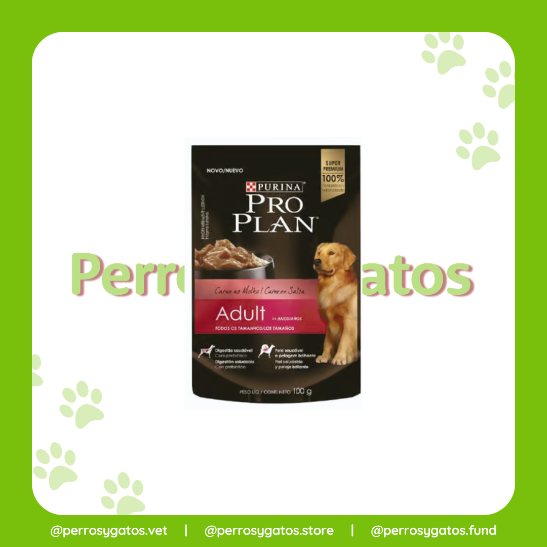 Alimento Húmedo Perro Adulto Carne En Salsa 100 Gr | Pro Plan