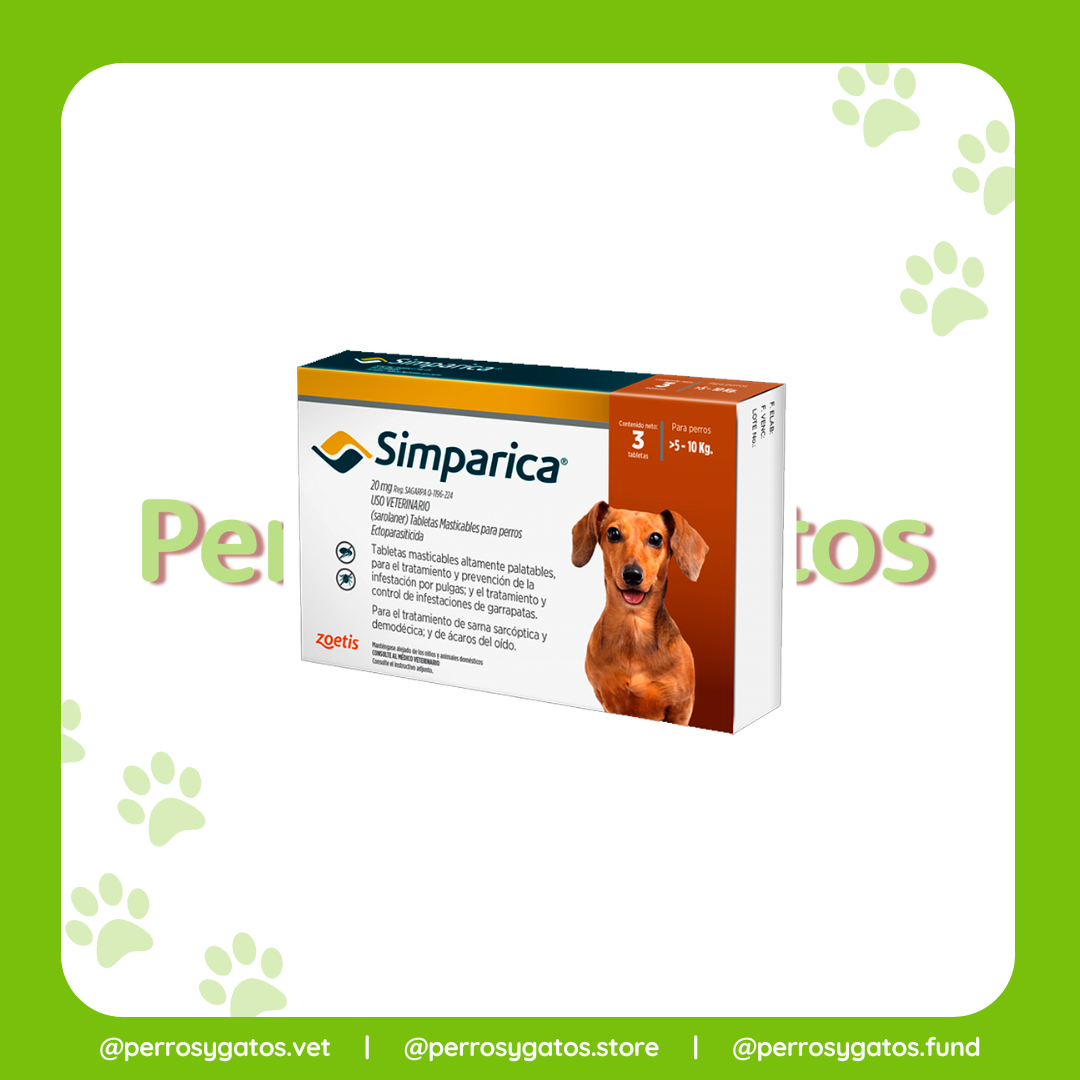 Simparica 20 Mg  (5 - 10 Kg)