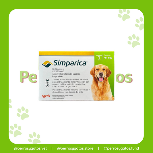 Simparica 80 Mg  (20 - 40 Kg)