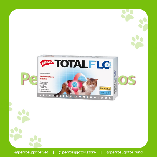 Total FLC Antiparasitario Interno Para Gatos Blister x 2 Tabs