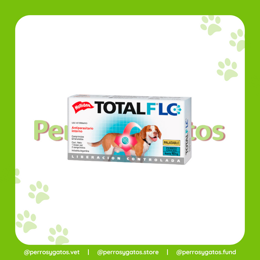 Total F LC Antiparasitario Interno Perros Hasta 10 Kg Blister x 2 Tabs