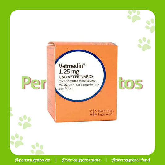 Vetmedin 1.25 mg Frasco x 50 Comprimidos