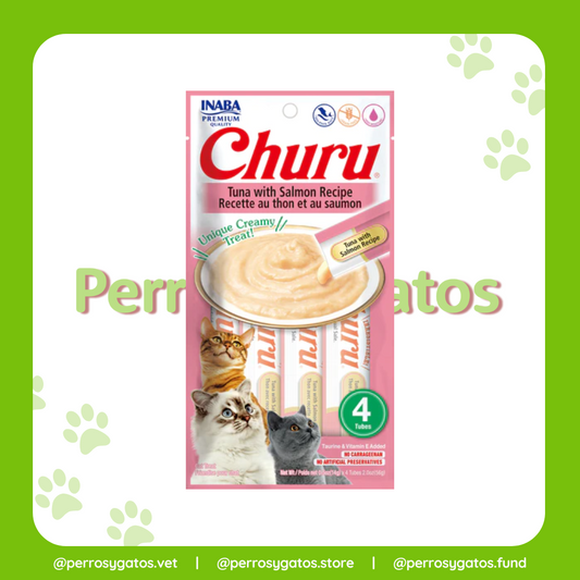 Churu Gato Puré Salmón Sobre x4 Unds